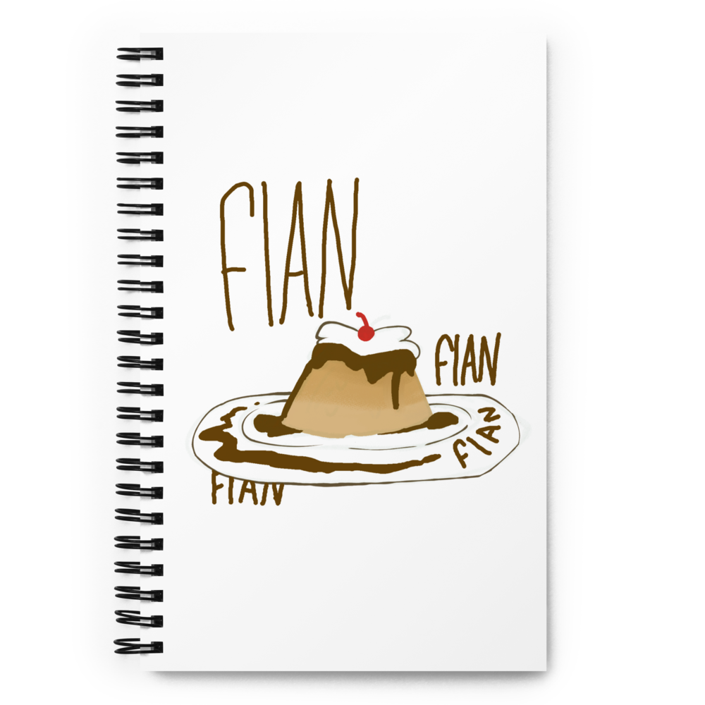 Flan Spiral Notebook