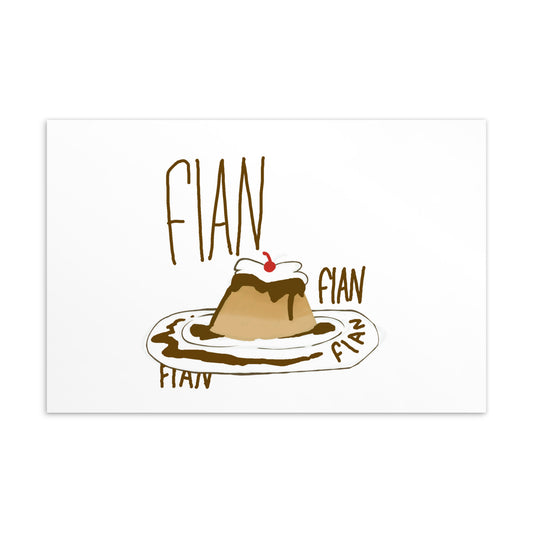 Happy Flan Postcard